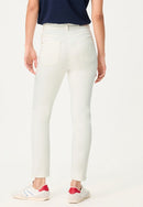 Riviera Mood Slim Crop Trousers - Off White