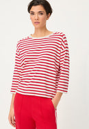 Riviera Mood Round Neck Jumper - French Red
