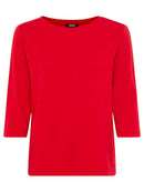 Riviera Mood Boatneck T-Shirt - French Red