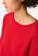 Riviera Mood Boatneck T-Shirt - French Red