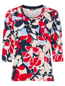 Riviera Mood Print T-Shirt - French Red