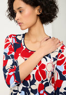 Riviera Mood Print T-Shirt - French Red