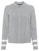 Long Sleeve Cardigan - Pearl Grey Melange