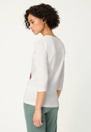 Spring Garden Placement Print Tee - Off White