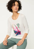 Spring Garden Placement Print Tee - Off White