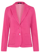 Button Through Blazer - Electric Fuchsia