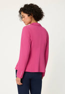 Button Through Blazer - Electric Fuchsia