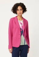 Button Through Blazer - Electric Fuchsia