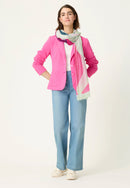 Spring Garden Print Scarf - Electric Fuchsia