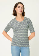 SpringGarden Print ShortSleeve Tee - Soft Mint