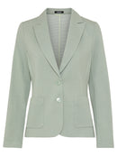 Button Through Blazer - Salvia Green