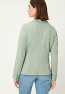 Button Through Blazer - Salvia Green