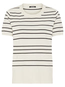 Striped Short Sleeve Jumper - Canvas Beige