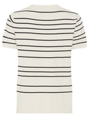 Striped Short Sleeve Jumper - Canvas Beige