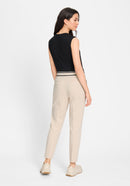Cropped Trousers - Canvas Beige