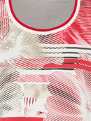 Graphic Print Long Sleeve T-Shirt - Red Rose