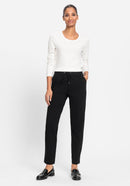 Cropped Trousers - Black