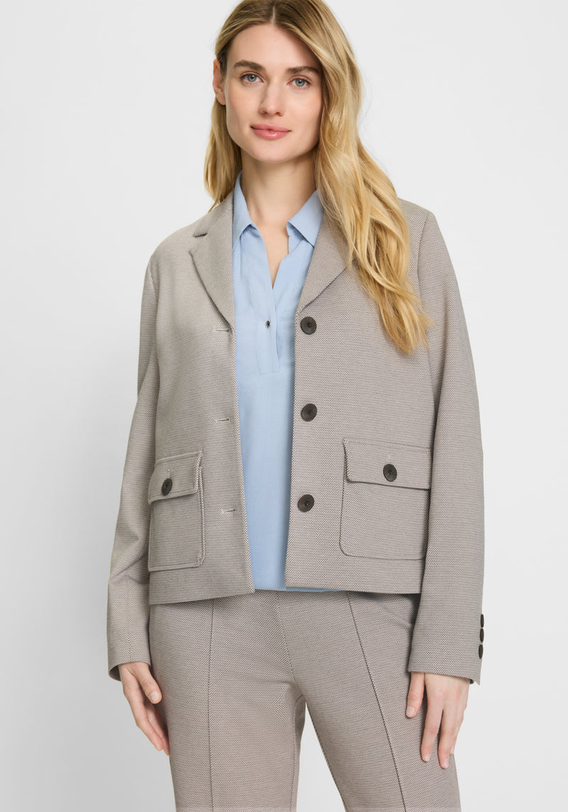 Button Jacket - Dark Taupe