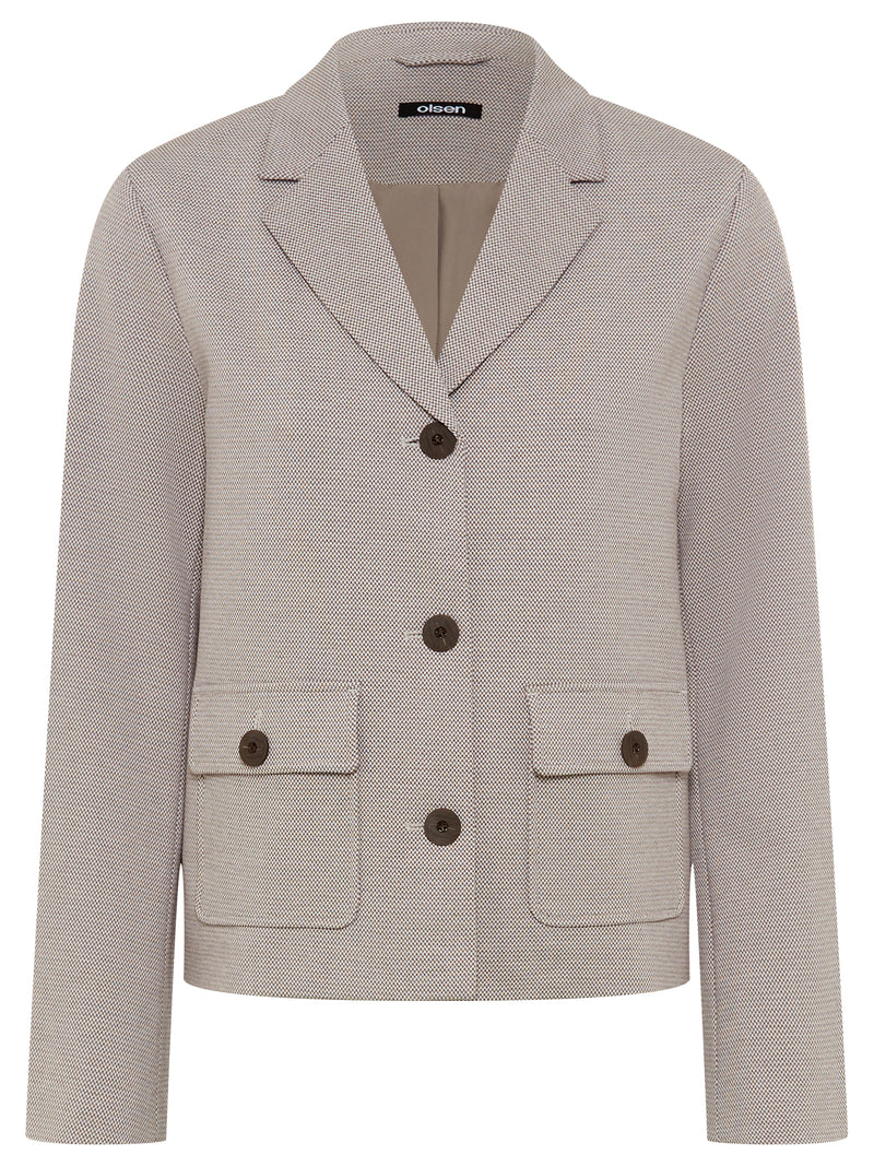 Button Jacket - Dark Taupe