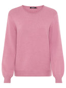 Round Neck Jumper - Vintage Pink Melange
