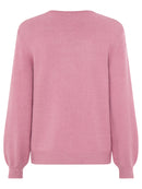 Round Neck Jumper - Vintage Pink Melange