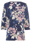 All Over Print T-Shirt - Indigo Denim