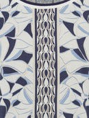 All Over Print T-Shirt - Indigo Denim