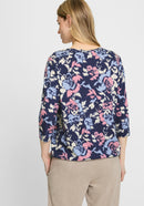 All Over Print T-Shirt - Indigo Denim