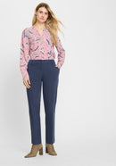 Cropped Casual Trousers - Indigo Denim