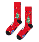 Happy Holidays Socks - Red/black