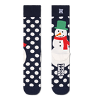 Jumbo Snowman Socks - Navy/white