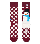 Jumbo Snowman - Burgundy/cream