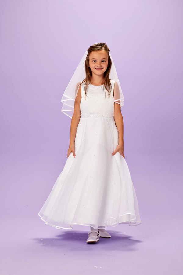 Florence Communion Dress - White