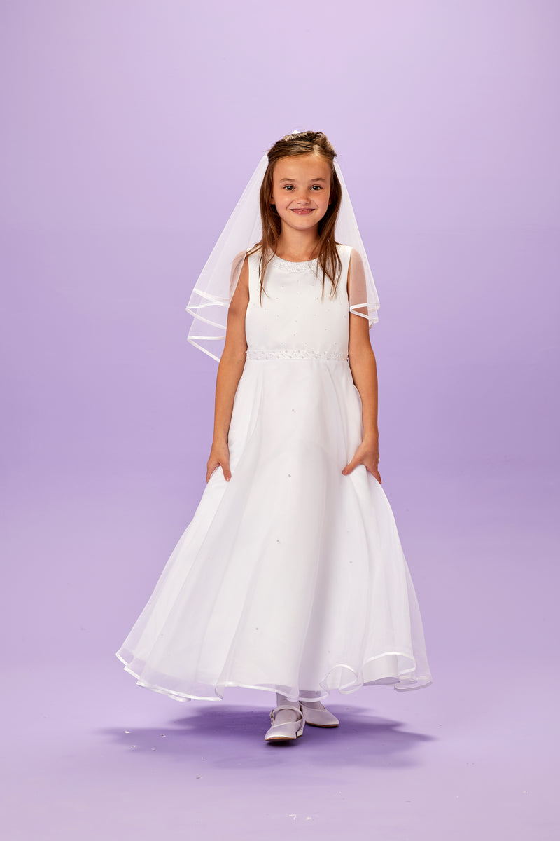 Florence Communion Dress - White