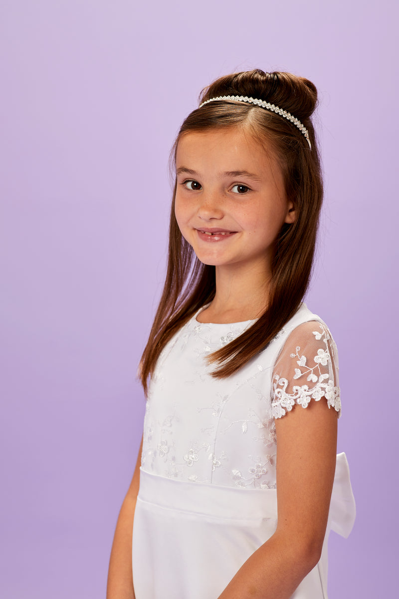 Matilda Communion Tiara - White