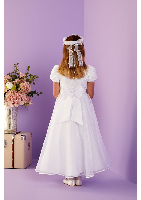 Caitlin Communion Dress - White