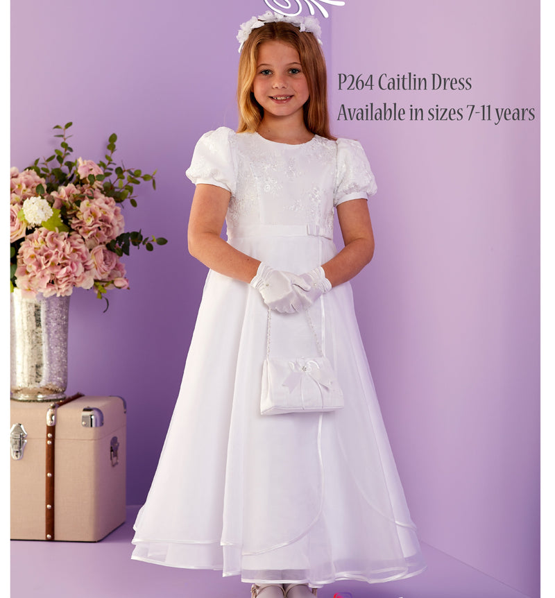 Caitlin Communion Dress - White