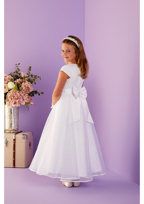 Moira Communion Dress - White