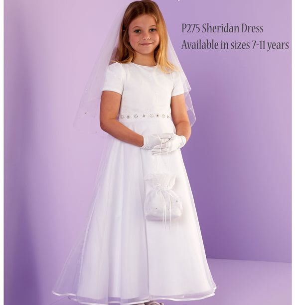 Sheridan Communion Dress - White