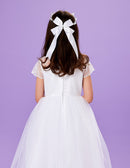Elena Communion Head Ring - White