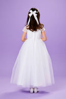 Elena Communion Head Ring - White
