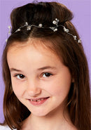 Whitney Communion Hair Vine - White