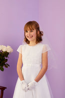 Willow Communion Bolero - White