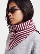 Komma Triangle Scarf - Tawny Port/pink