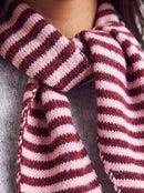 Komma Triangle Scarf - Tawny Port/pink