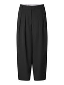 Olivia Barrel Leg Trouser - Black