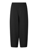 Olivia Barrel Leg Trouser - Black