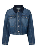 Alex Loose Denim Jacket - Dark Blue Denim
