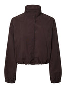 Jabina High Neck Jacket - Chocolate Plum