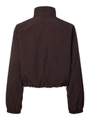 Jabina High Neck Jacket - Chocolate Plum